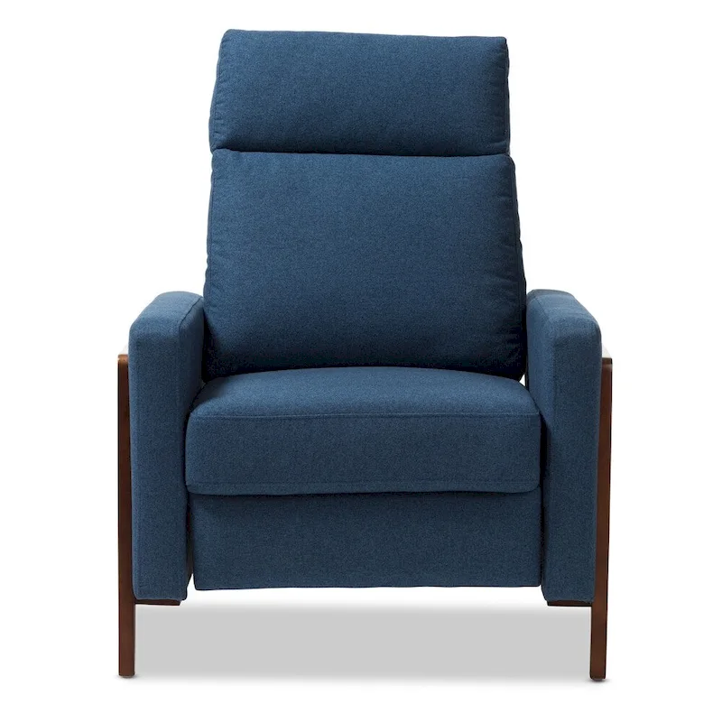 Mid-century Fabric Recliner by Baxton Studio