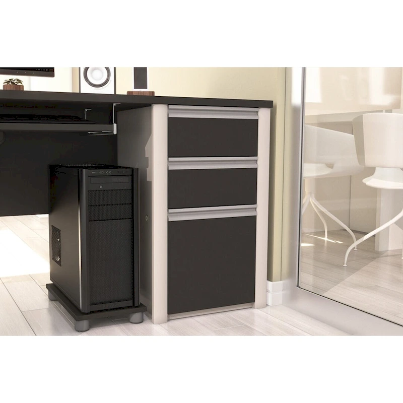 Bestar Connexion 16W Add-On 3 Drawer Pedestal by Bestar.
