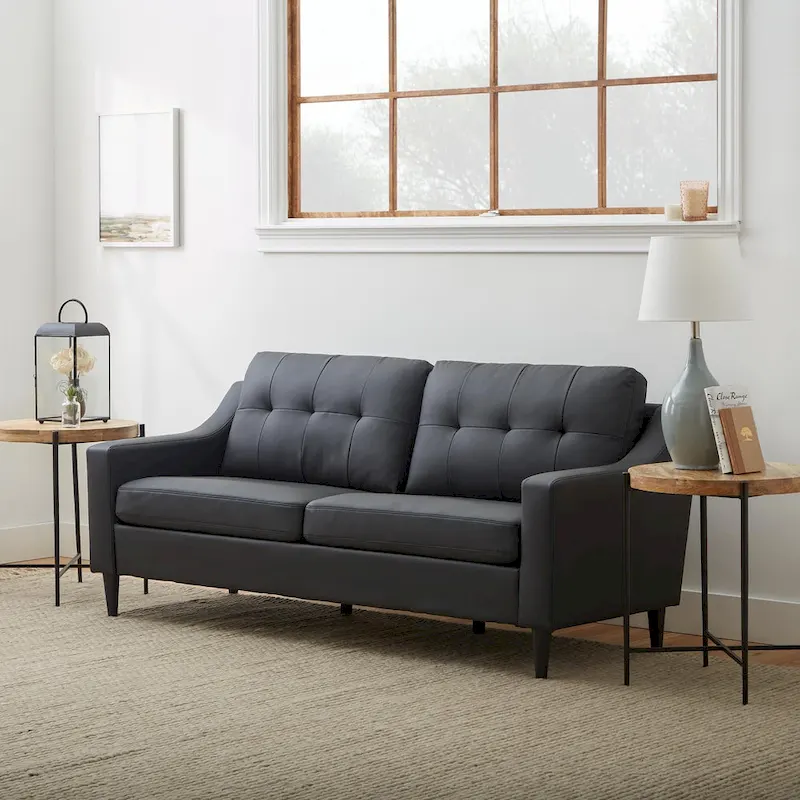 Brookside Ellen 75  Upholstered Scooped Arm Sofa