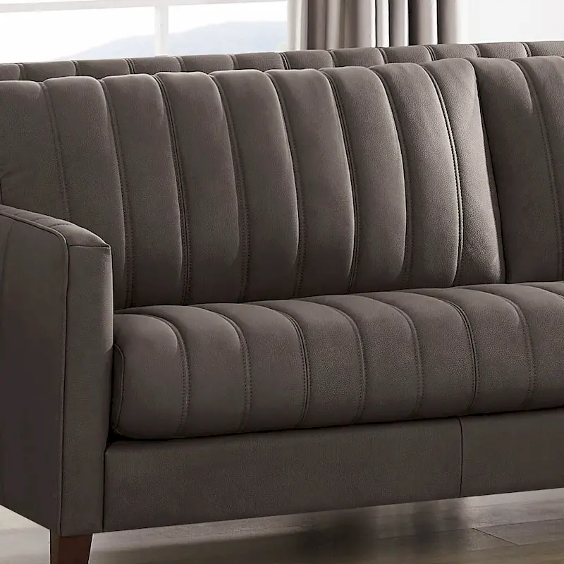 Hydeline Ennis Top Grain Leather Sofa Loveseat and Chair Set - Sofa, Loveseat, Chair