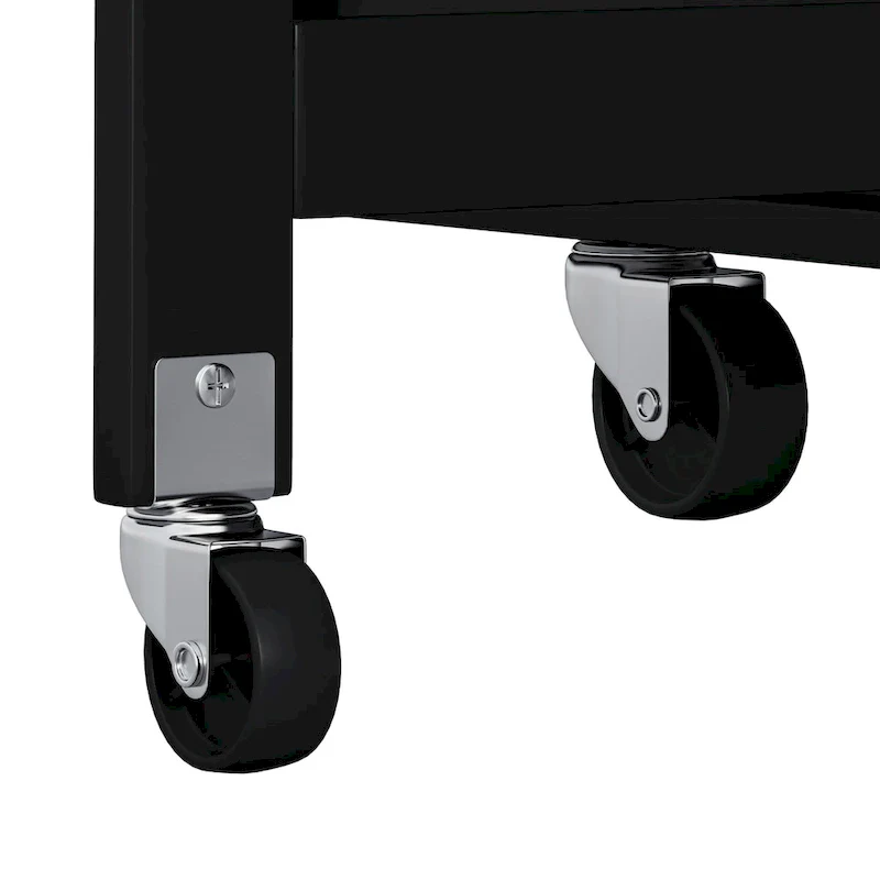 Foldable Kitchen Island Cart with Spice Rack, Towel Holder & Wine Rack