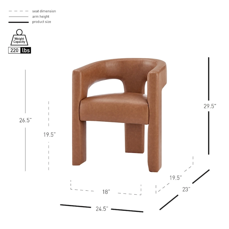 Sherlyn Dining Side Arm Chair