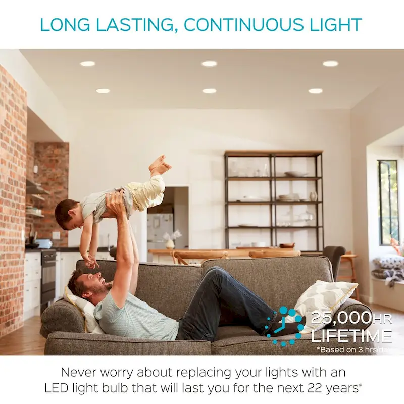 Luxrite BR40 LED Light Bulbs,14W= 85W Dimmable, 1100 Lumen, LED Flood Light Bulb, 14W, E26 Medium Base (12 Pack)