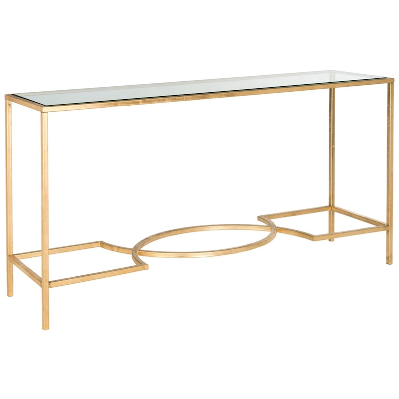 SAFAVIEH Colette Gold Console - 63 x 16 x 32 - 63Wx16Dx32H