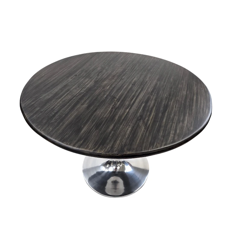Carolina Living Alden Wood Top 40 Round Dining Table