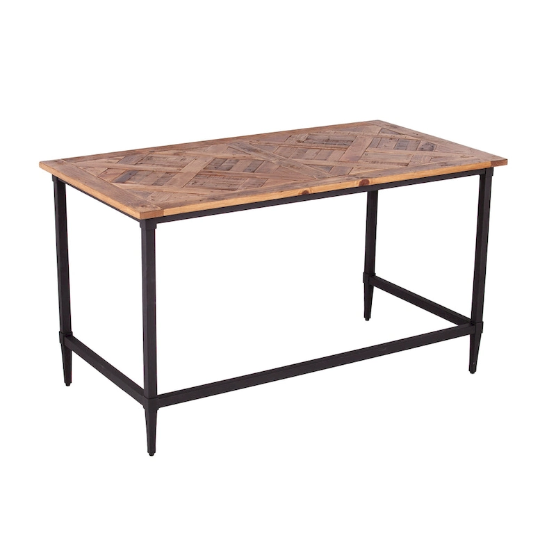 SEI Furniture Lawrence Modern Farmhouse Reclaimed Wood Desk