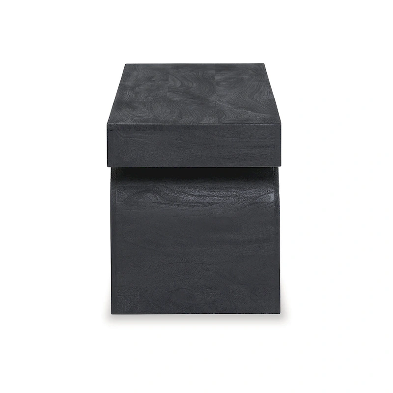 Signature Design by Ashley Holgrove Black Accent Bench - 50  W x 16  D x 18.25  H