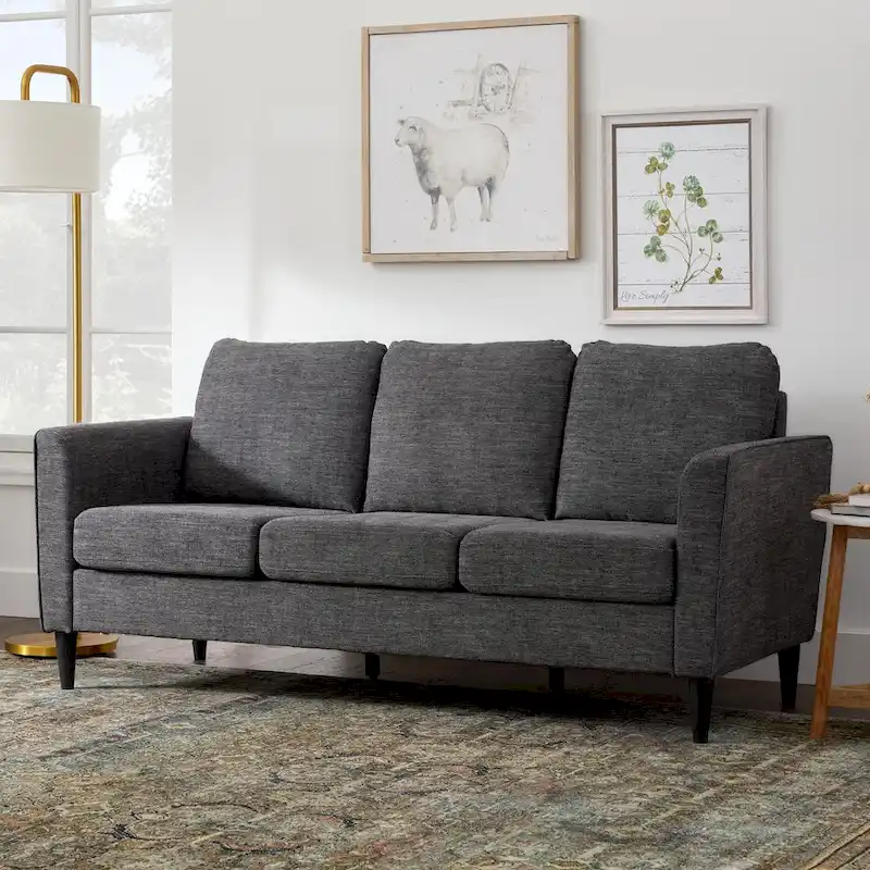 Brookside Clara 73 Upholstered Curved Arm Sofa
