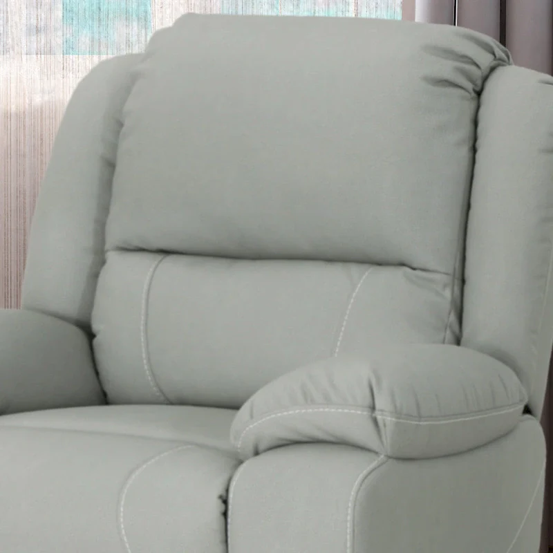 Malic Tufted Faux Leather Swivel Recliner by