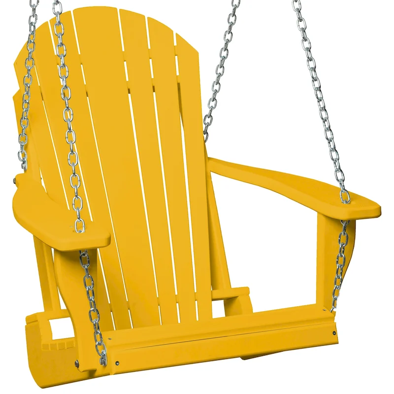 Poly Lumber Adirondack Swing Chair with Chains