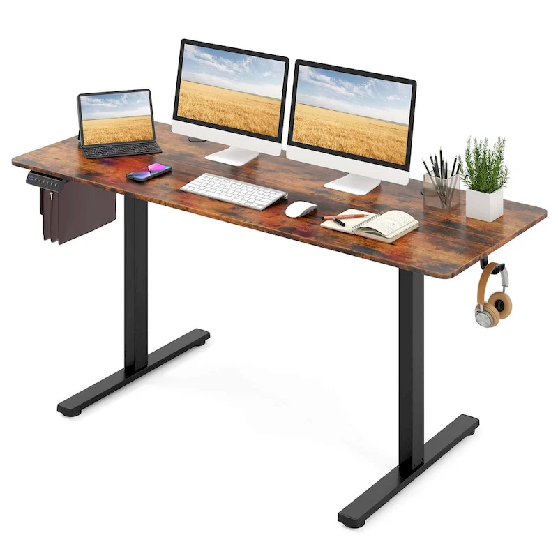 Costway 63 x 24 Inch Sit Stand Desk Height Adjustable Electric - See Details