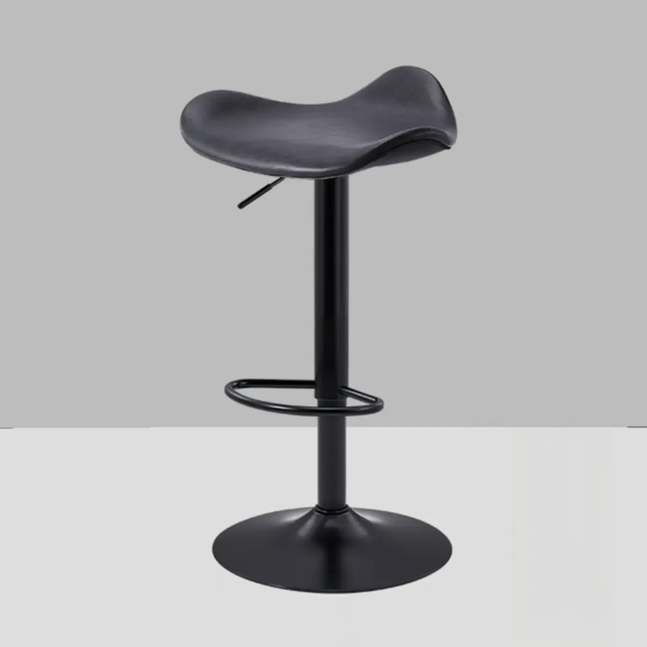 Adjustable Swivel Leather Modern Backless Bar Stools