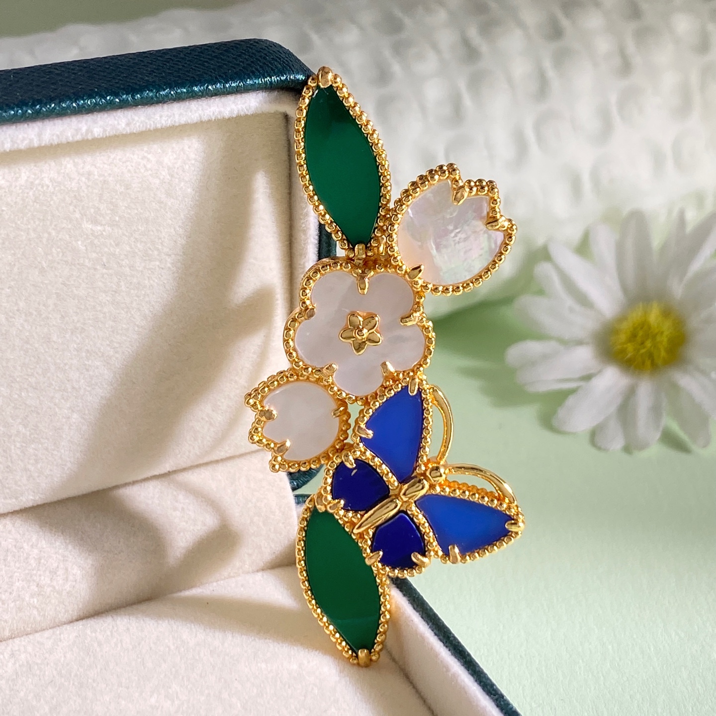 VCB0025 Lucky Spring Blue Butterfly Brooch - ccjewelryacc