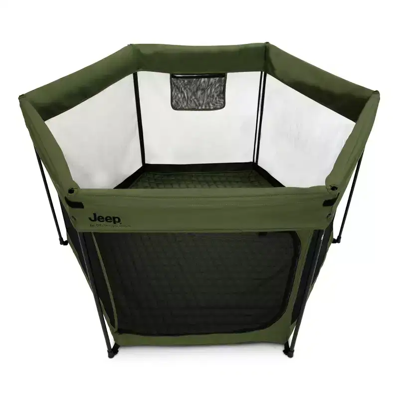 Jeep Hexagon Pop Up Playard with Removable Canopy
