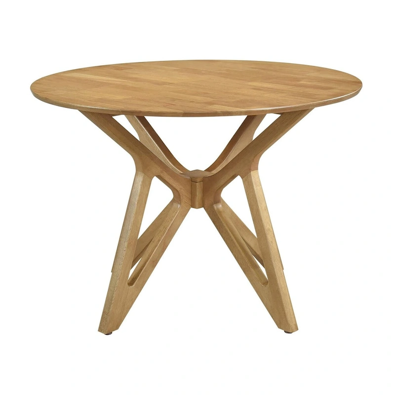 Carson Light Walnut 5-piece Solid Wood Dining Set