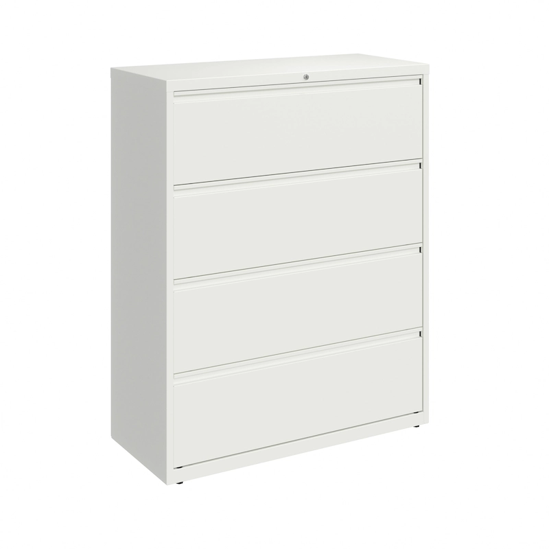 8000 Series 42 Wide 4-Drawer Lateral File Cabinet, Light Gray