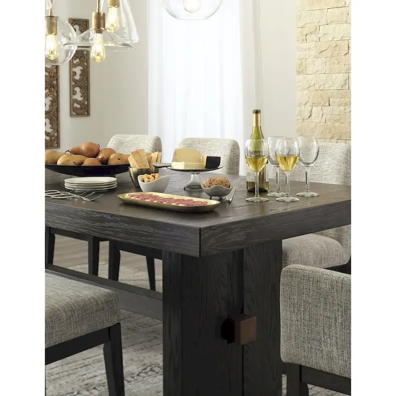Dark Brown 5-Piece Dining Package