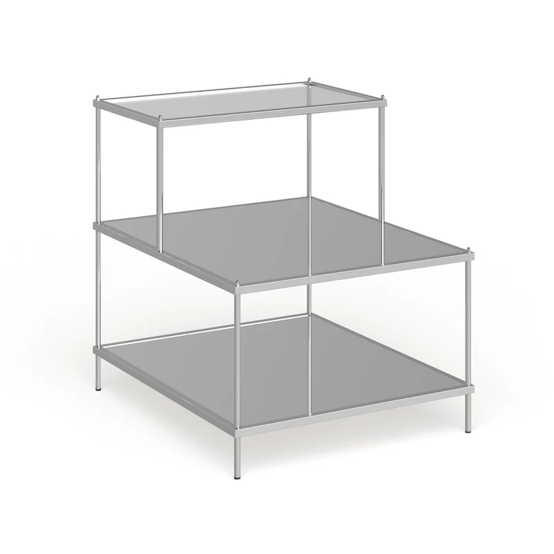 Glam Mirrored Accent Side Table