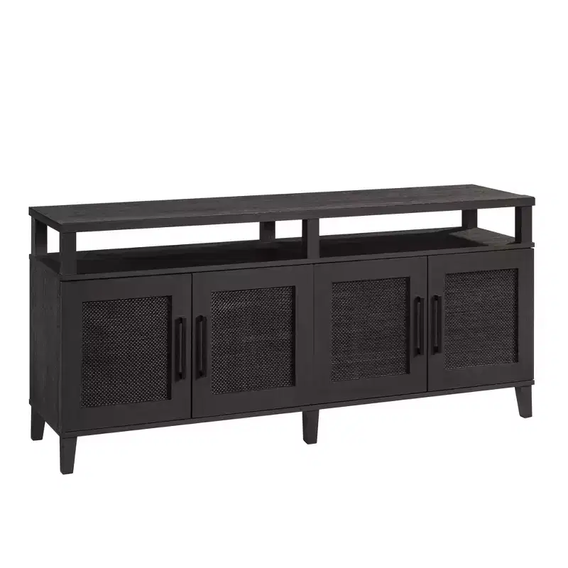 Sauder Tiffin Line Entertainment Credenza for TVs up to 65" Raven Oak