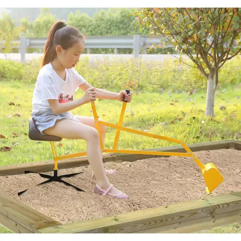 PLAYBERG Metal Sand Digger Toy Crane for Sandbox