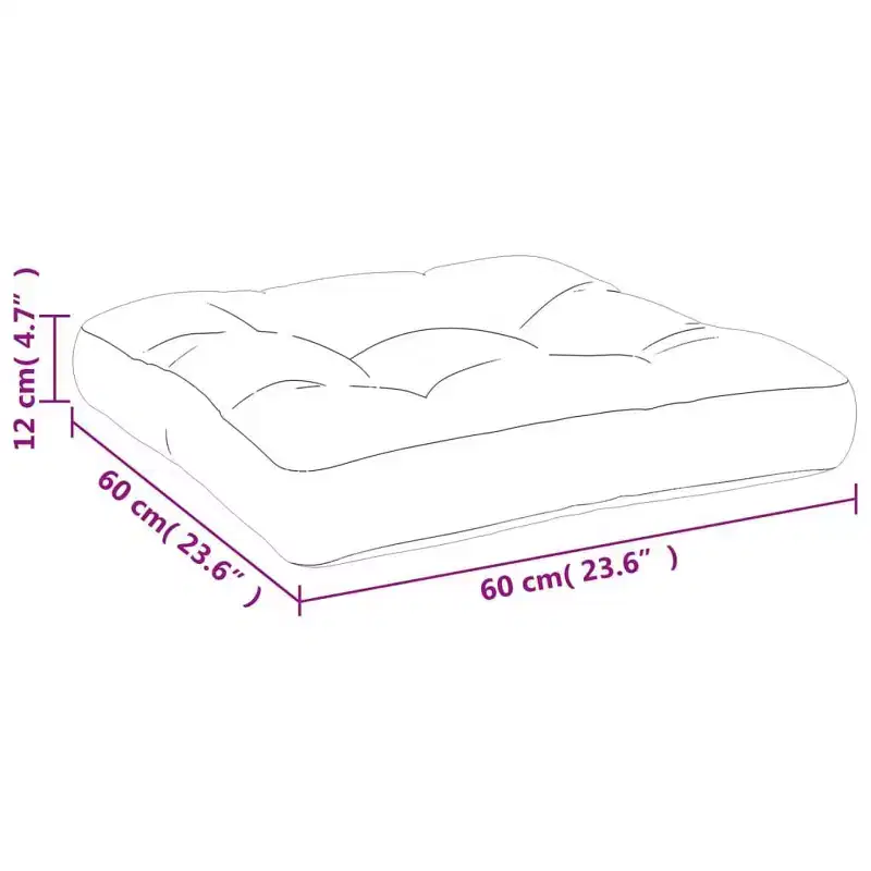 vidaXL Pallet Cushions Chair Seating Pad Sofa Backrest Pillow Fabric