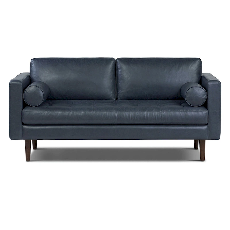 Poly & Bark Napa 72 Apartment Sofa - Full Grain Genuine Italian Leather