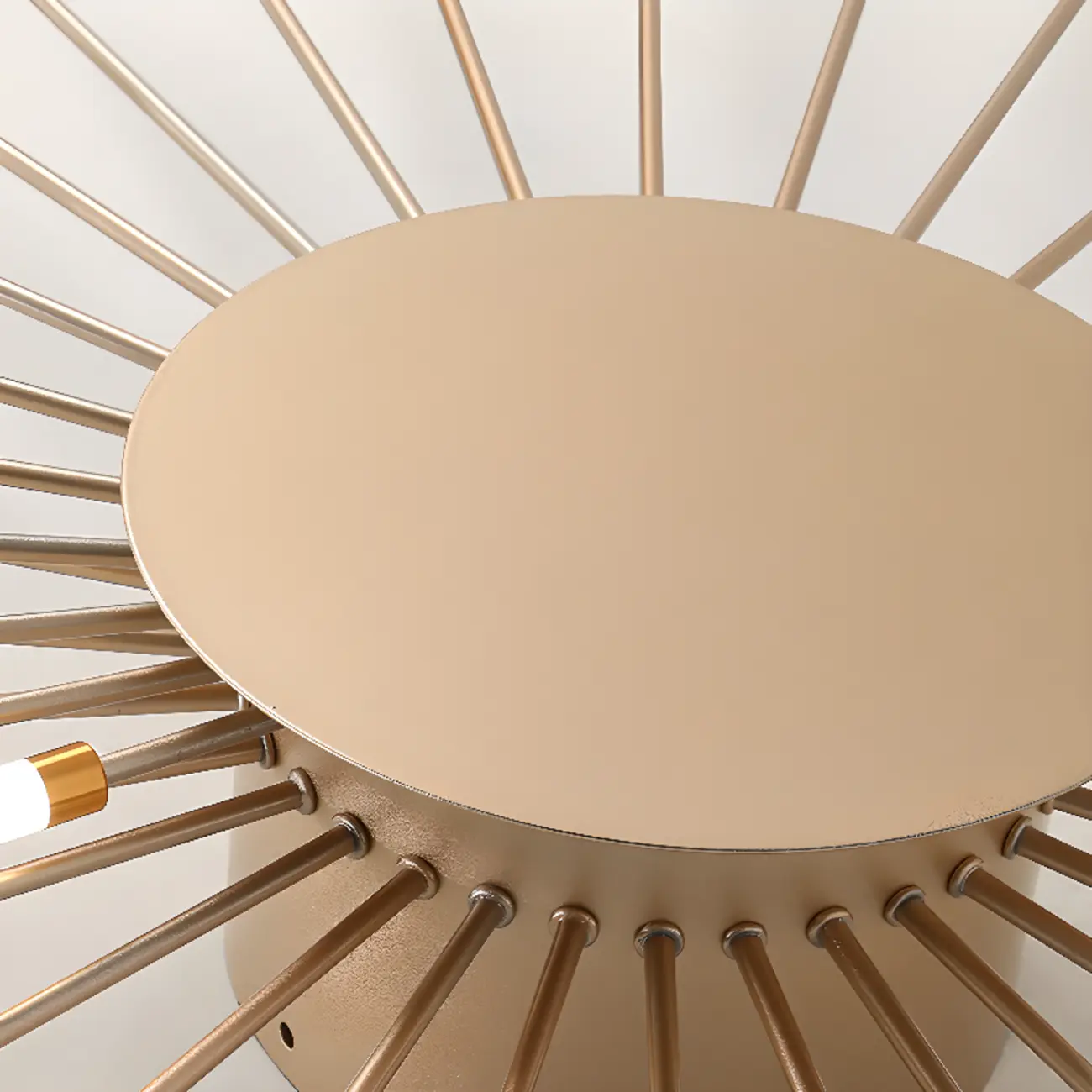 Modern Gold Sunburst LED Flush Mount Ceiling Light