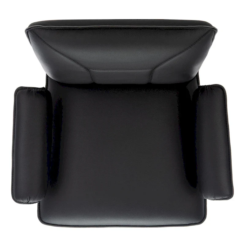 Mid-Century Modern Faux Leather Arm Chair - 29Wx28Dx33H