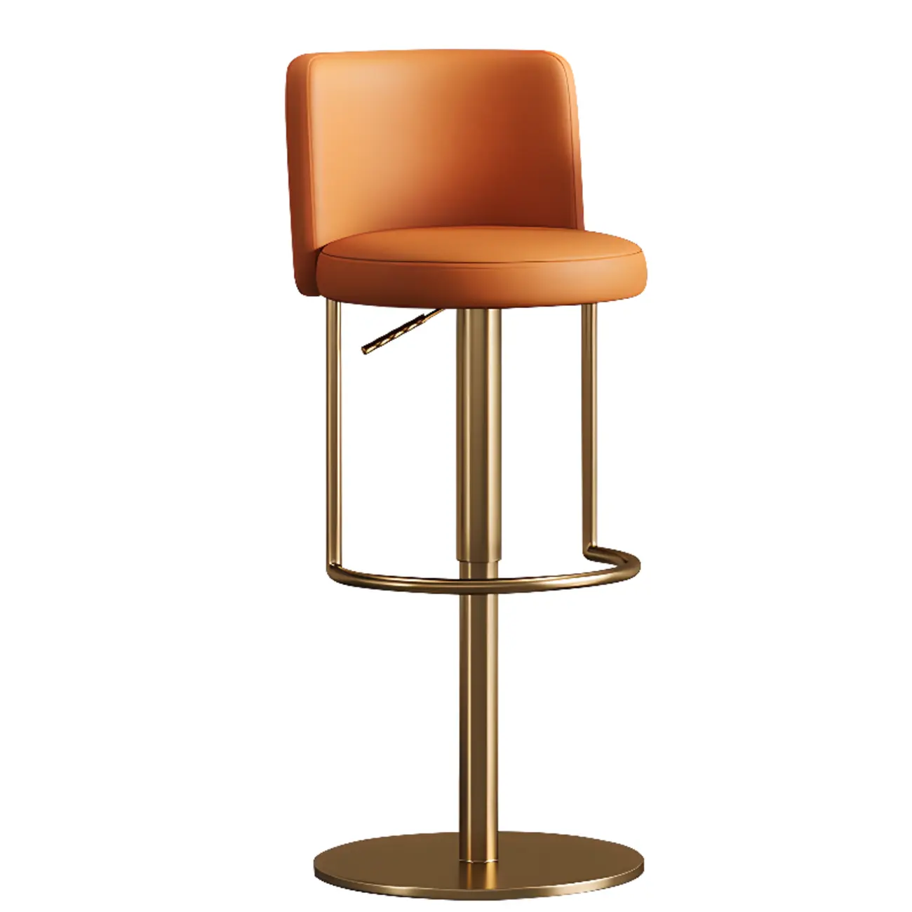 Modern Stainless Steel Swivel Bar Stool Adjustable Height