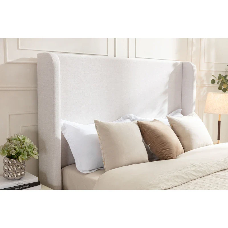 54High Headboard Peyton Upholstered King Bed