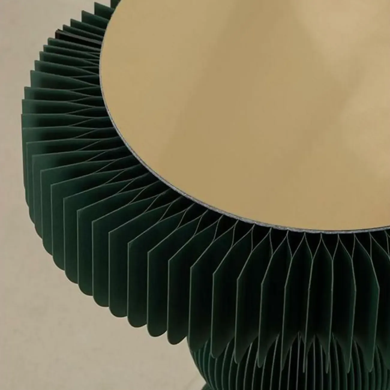 Round Metal Foldable End Table with Pedestal Base