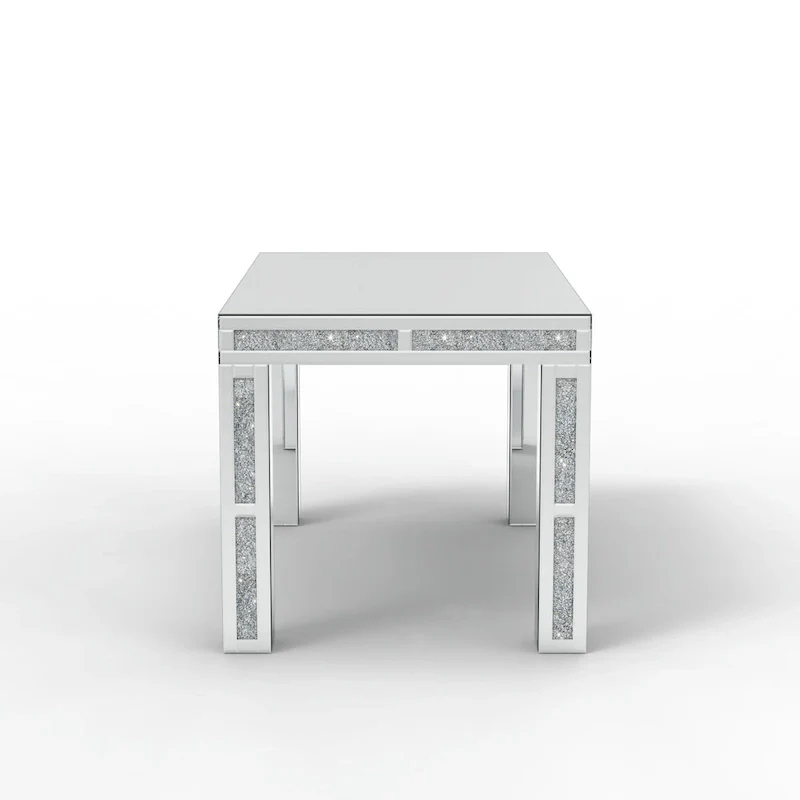 Rectangular Dining Table with Crushed Diamond