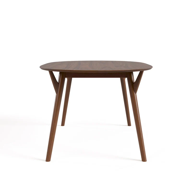 Beau II Mid-Century Walnut Dining Table