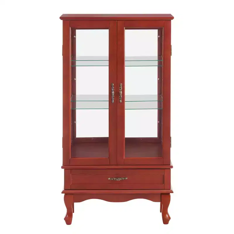 MAYEERTY Kitchen Wall Cabinet Solid Wood Soft-Close Doors Adjustable Shelves Space-Saving