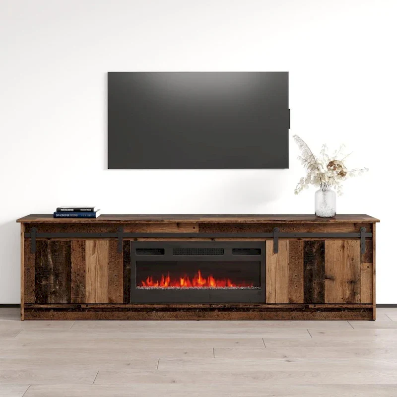 Modern Fireplace TV Stand