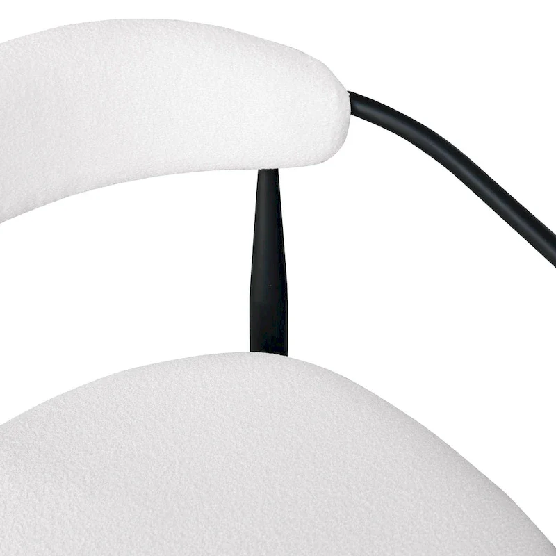 Bar Stools Set of 2, Counter Height Chairs with Upholstered Back, Kitchen Island Chairs with Arm and Metal Legs