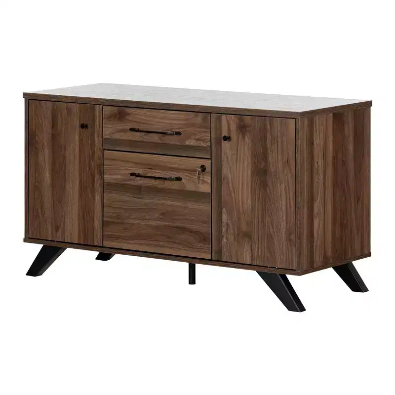 South Shore 18.5" Helsy 2 Door Credenza with Drawers