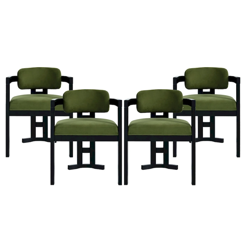 Christopher Knight Home - Evelyn Upholstered Rubberwood Dining Chairs (Set of 4)