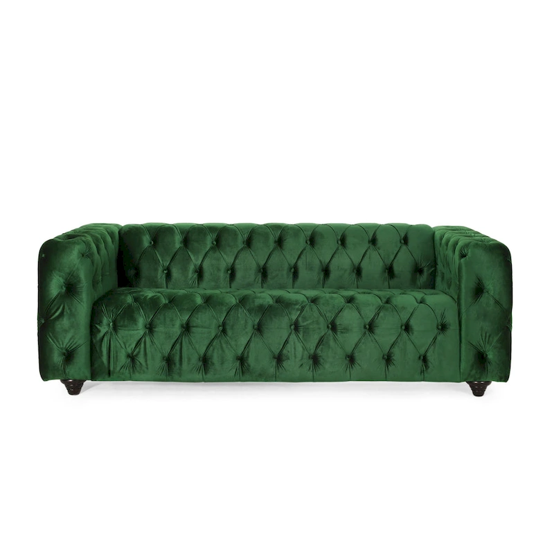 Sagewood Transitional Deeply Tufted Sofa by Christopher Knight Home