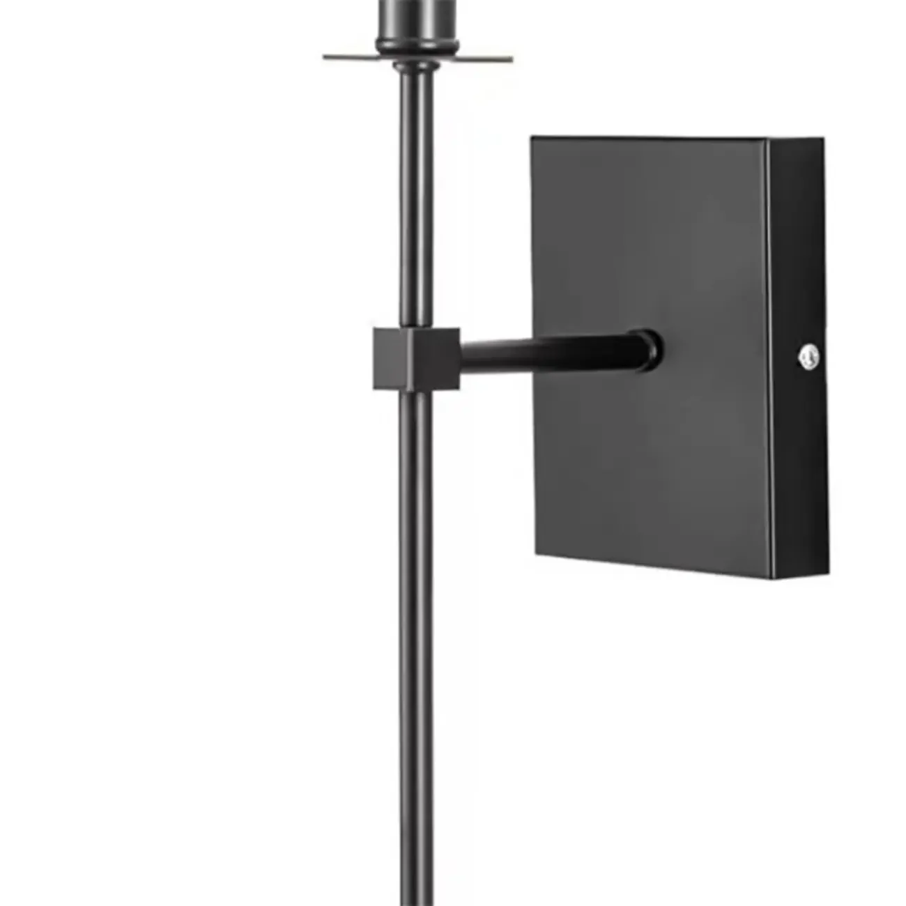 Modern Metal Fixture Fabric Shade Wall Sconce