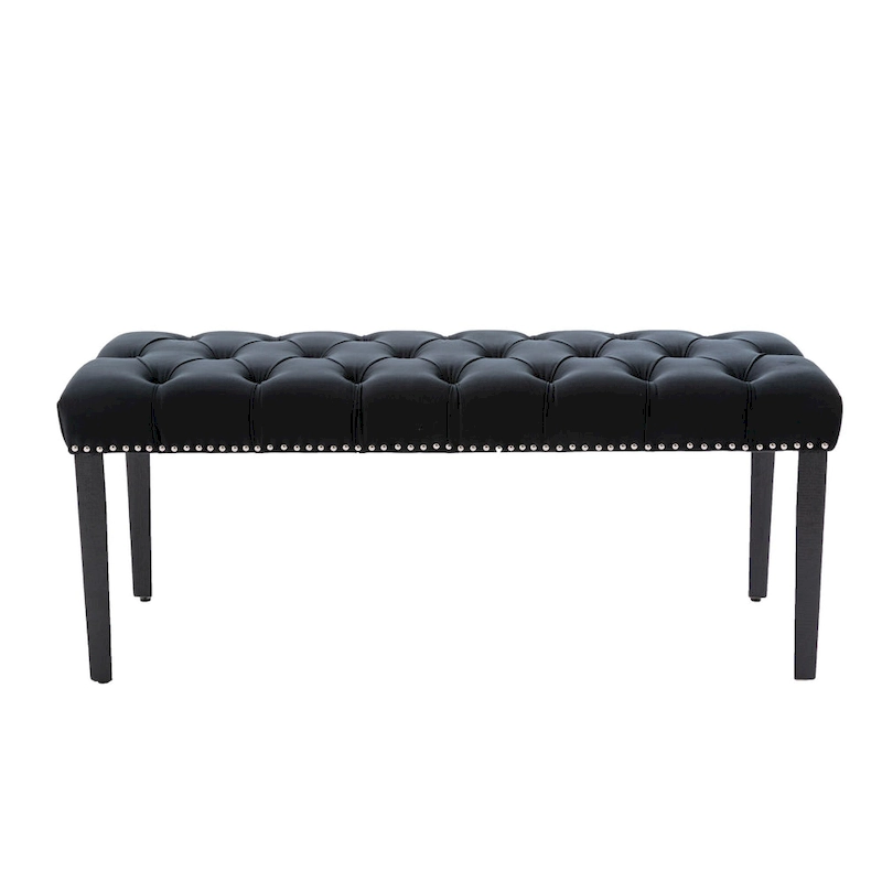 Upholstered Tufted Bench Ottoman Accent Bench
