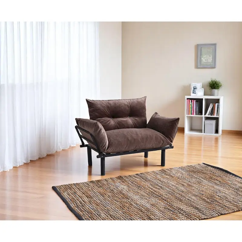 Sadio Metal Frame Loveseat With Removable Cushions