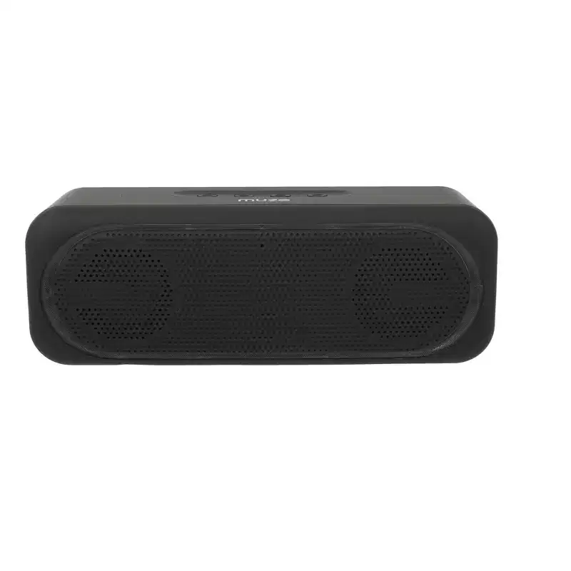 Sakar MUZ6005 Bluetooth Speaker with Multi-Color Lighting Around Grill - Black