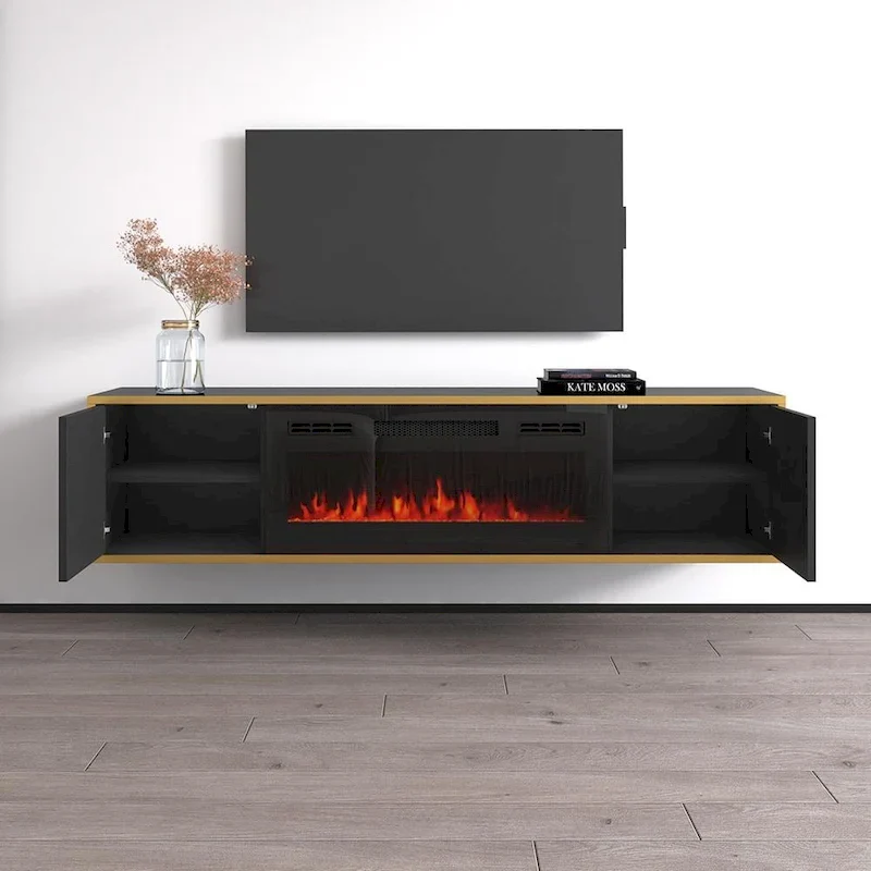 Goldie BL-EF Electric Fireplace 65  TV Stand
