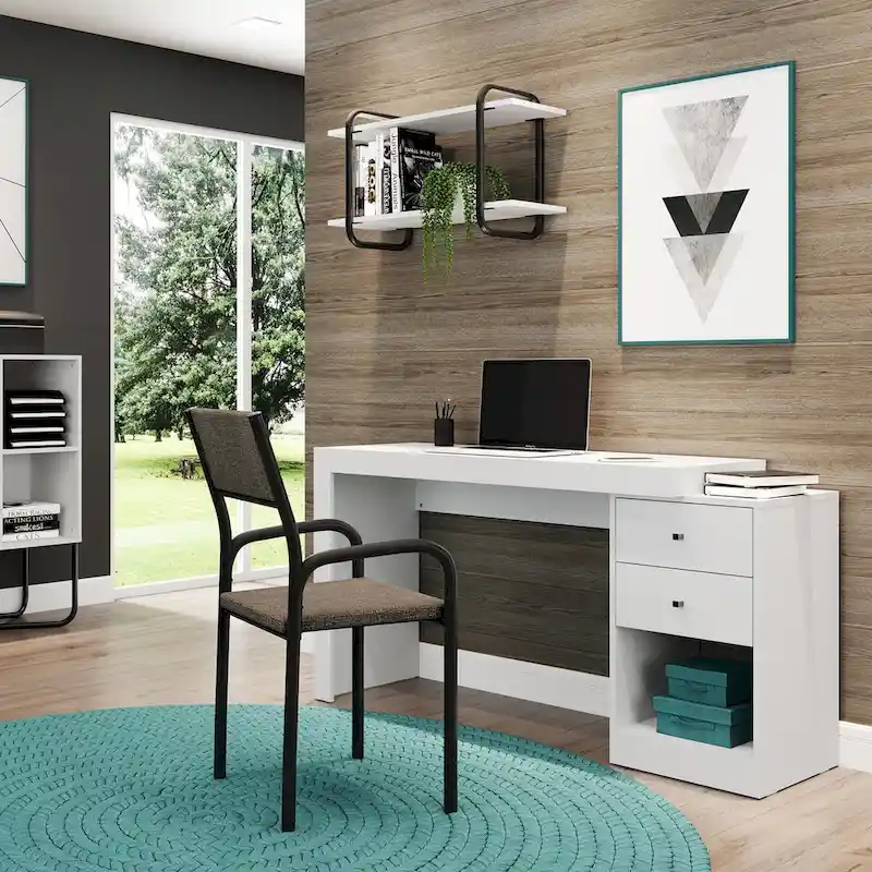 Modern Designs Expandable 47 to 61 Inches Long Home Office Desk