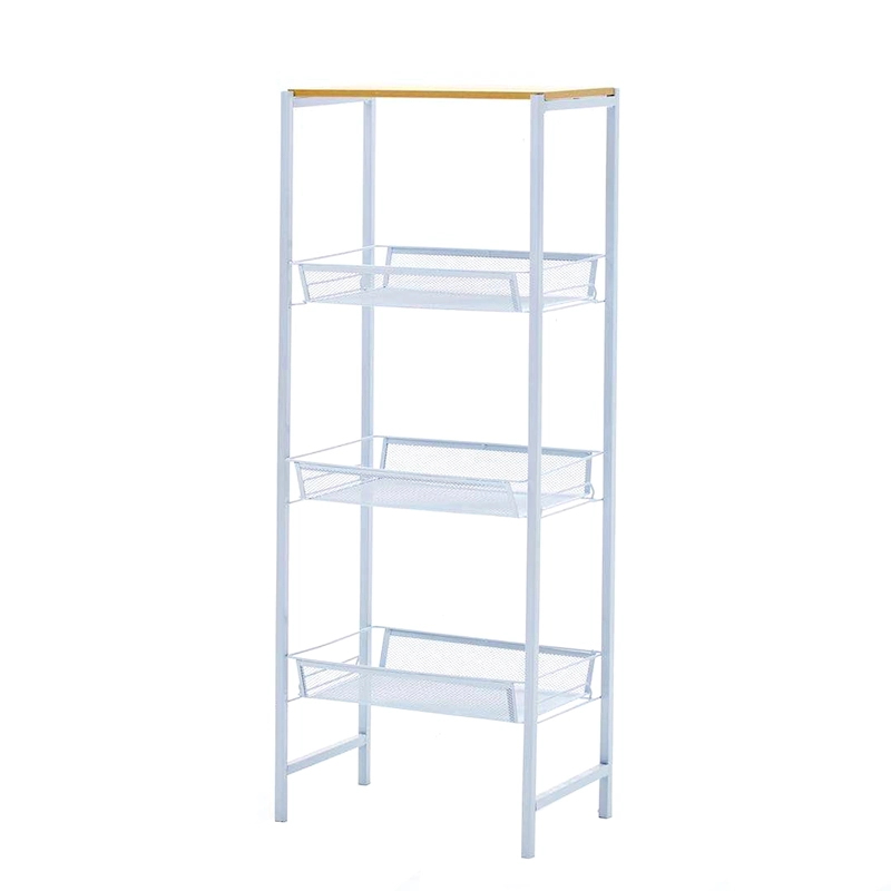 Porthos Home Blake 3-tier Storage Shelves, Mesh Trays And Metal Frame
