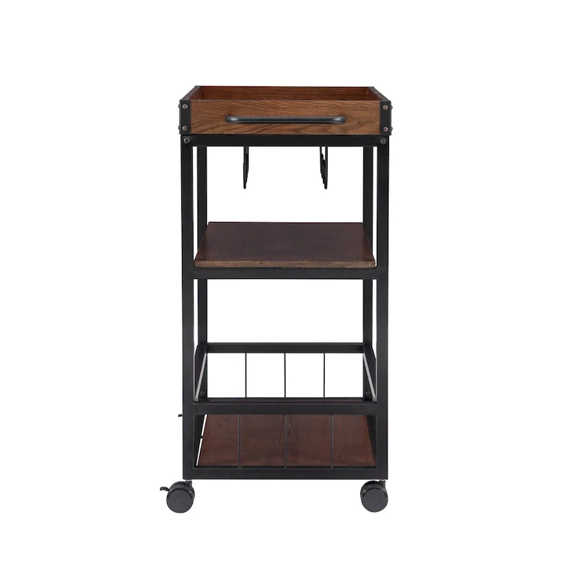 Wheeler Industrial Kitchen & Wine Cart
