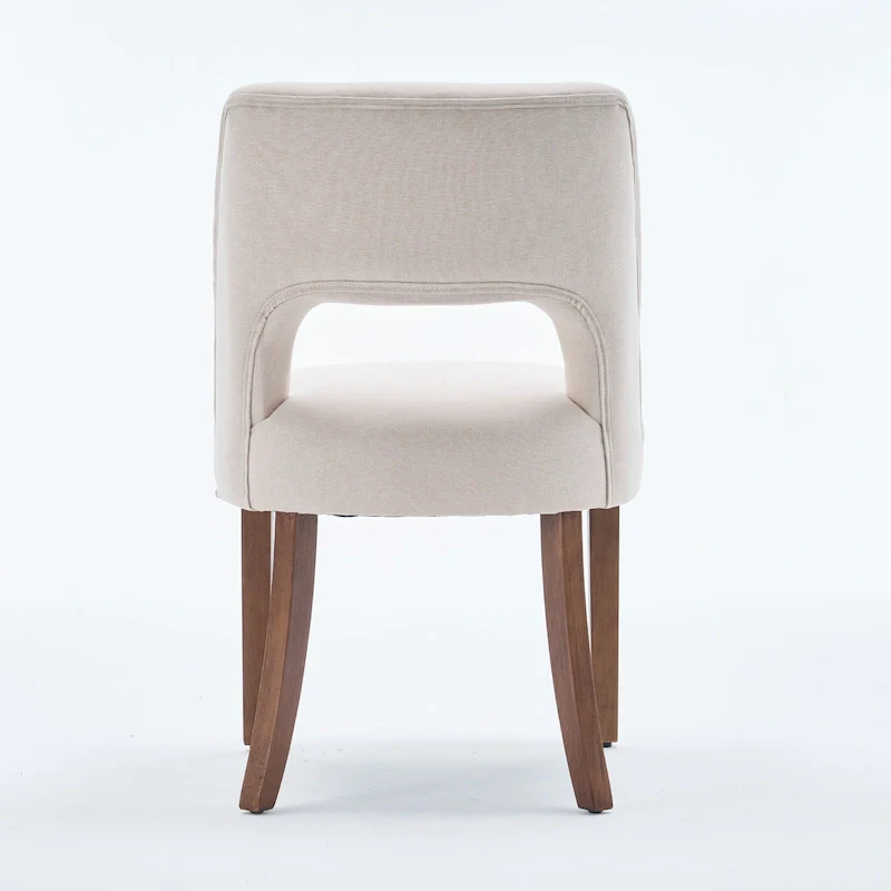 Set of 4 Fabric-upholstered Dining Chairs