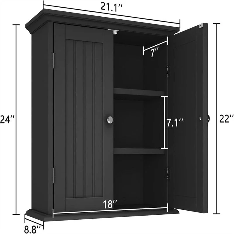 Bathroom Wall Cabinet - 8D x 21.1W x 24H