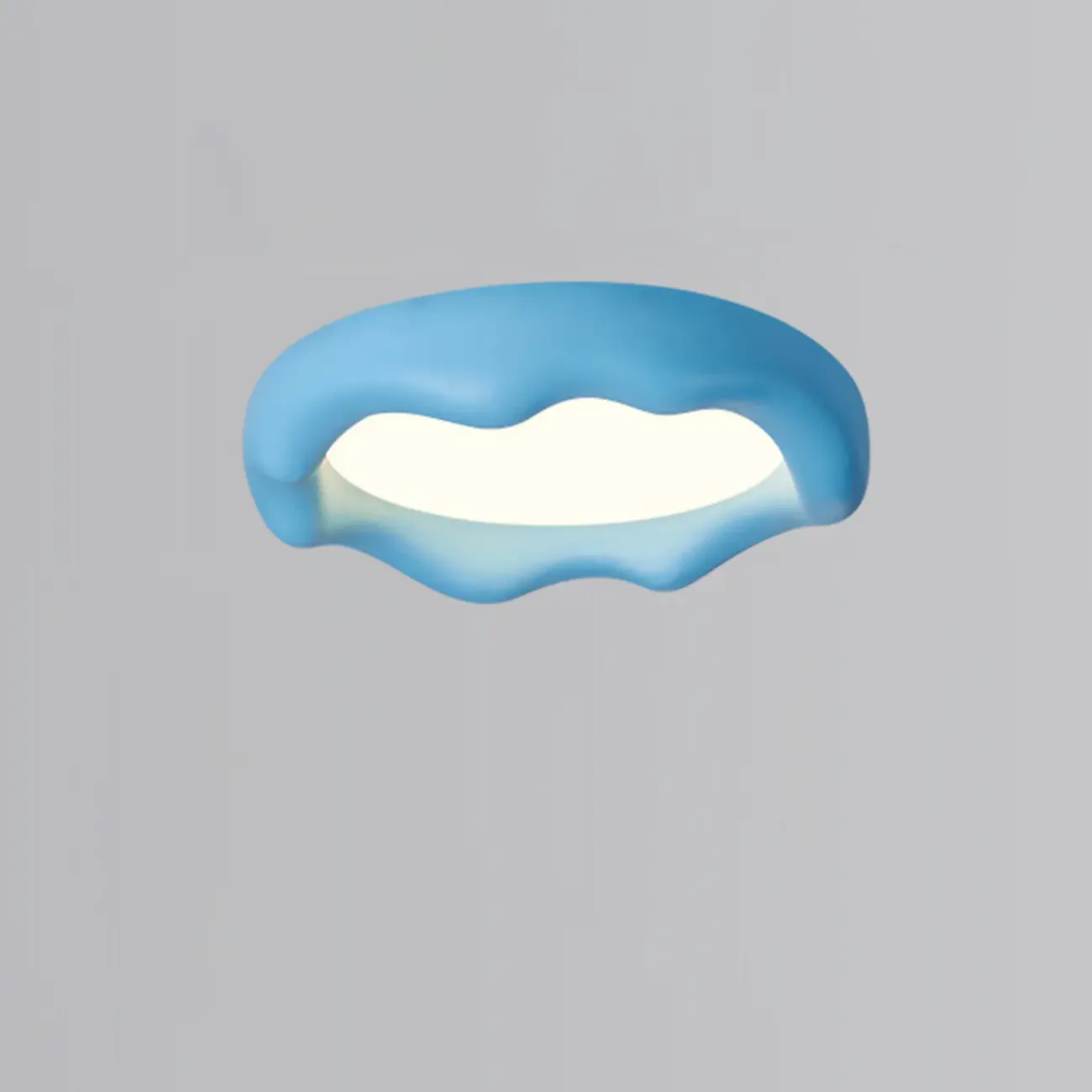 Acrylic Artistic Melting Cream Design Flush Ceiling Light